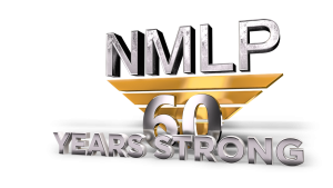 NMLP logo with 60 Years Strong overlapping